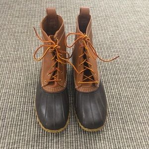 NEVER WORN Men’s  L.L. Bean navy rain boots